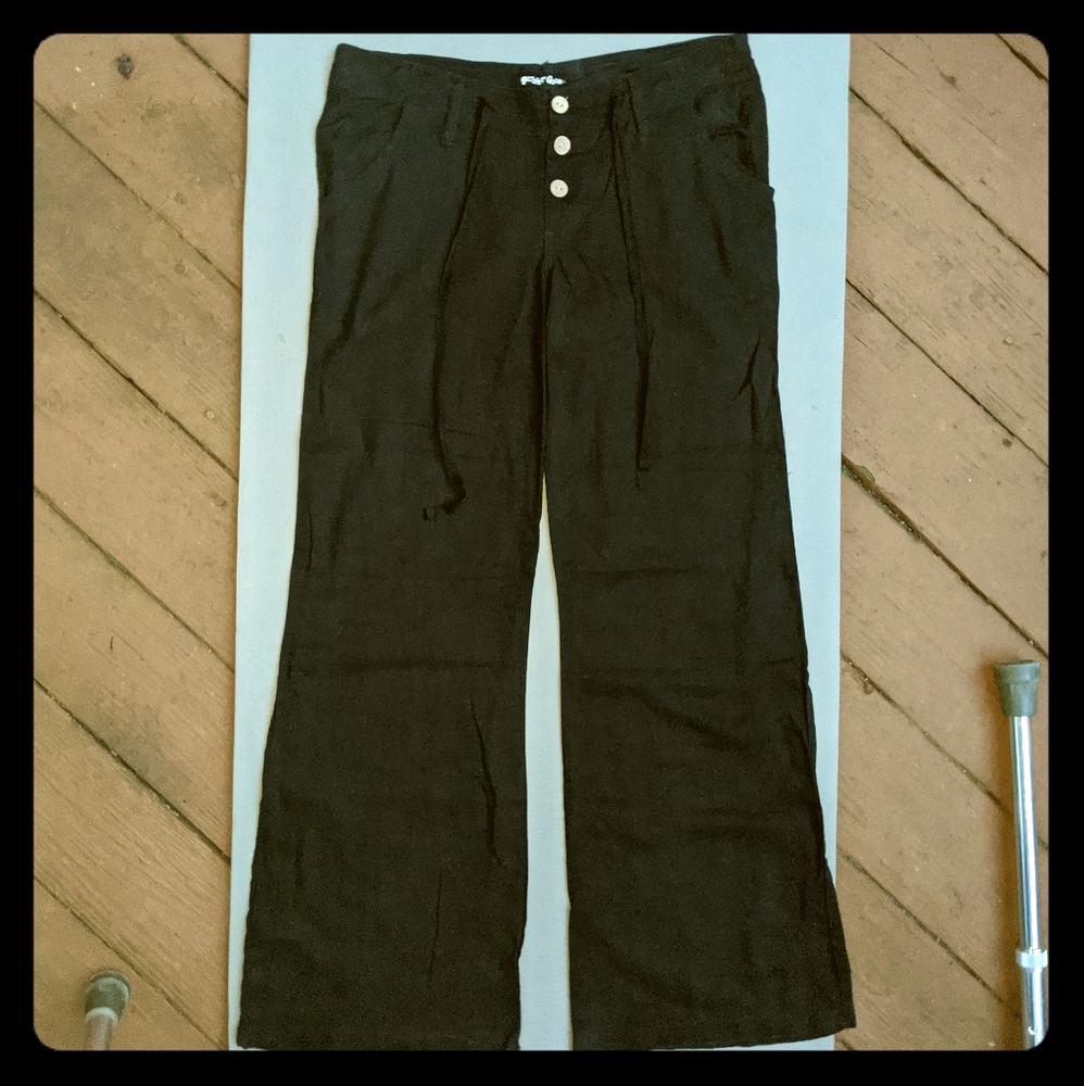 Black Linen Pants